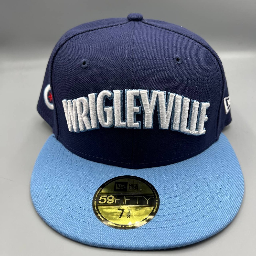 Chicago Cubs‎ Hat Men 7 3/8 Blue Wrigleyville 59Fifty New Era Fitted Cap - Picture 2 of 8